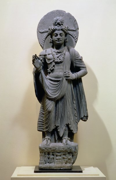 Bodhisattva Figure, from Mekha-Sanda near Shabaz-Garhi, Pakistan by Pakistani School